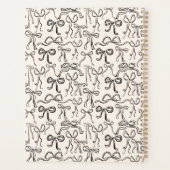 手描きヴィンテージ弓パーソナライズされた プランナー手帳 (裏面)