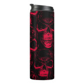 手描き不吉な人間のスクを使ったシームレスな模様 タンブラー (回転右)