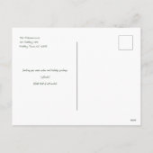 手描き休日リース&ボーズ写真はがき シーズンポストカード (裏面)