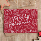 手描き写真メリークリスマスカード シーズンカード