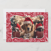 手描き写真メリークリスマスカード シーズンカード (裏面)