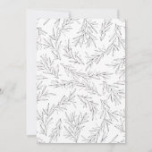 手描き分岐枠結婚式招待状 招待状 (裏面)