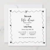 手描き前に我々はリハーサルの夕食を食べる 招待状 (正面)