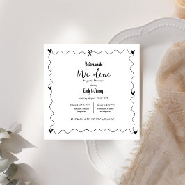 手描き前に我々はリハーサルの夕食を食べる 招待状