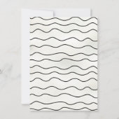 手描き医療用処方箋の波形卒業 招待状 (裏面)