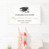 手描き卒業キャップバナー 横断幕 (インサイチュ)