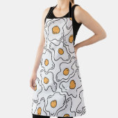 手描き卵おもしろい継ぎ目パターン エプロン (インサイチュ)