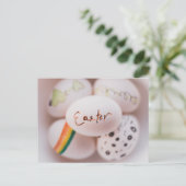 手描き卵イースターポストカード ポストカード (スタンド正面)