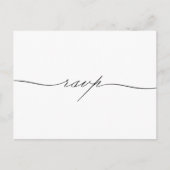 手描き図解入りの、写真付きのフラワーsvpはがき インビテーションポストカード (正面)