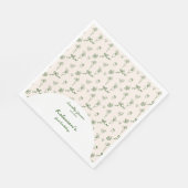 手描き地元で育った農場1歳の誕生日 スタンダードランチョンナプキン (角)