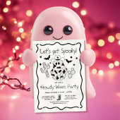 手描き女性のカーボーイハウディパーティー 招待状