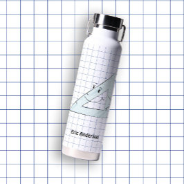 手描き学校用品セット – 四角 ウォーターボトル