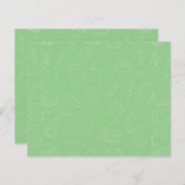 手描き学校用品パターン (正面/裏面)