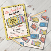 手描き完璧なマッチボックスパーティの招待状 招待状