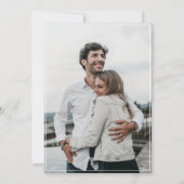 手描き山林結婚の セーブザデート (裏面)