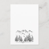 手描き山林詳細 エンクロージャーカード (裏面)