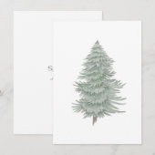手描き常緑樹2 ノートカード (正面/裏面)
