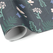 手描き平デザイン花柄 ラッピングペーパー (ロールコーナー)