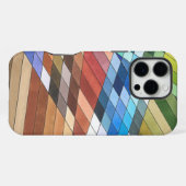 手描き幾何学アブストラクト柄 iPhoneケース (裏面横)