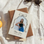 手描き弓アーチ写真卒業 招待状