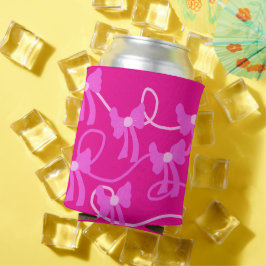 手描き弓ピンク愛好家 缶クーラー