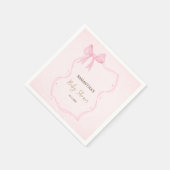 手描き弓フレームエレガントドット スタンダードカクテルナプキン (角)