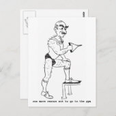 手描き彫刻入り葉書 ポストカード (正面/裏面)