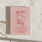 手描き応援330thフォト誕生日 招待状