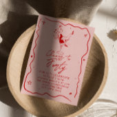 手描き応援40歳予測できなの誕生日 招待状