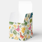 手描き恐竜のカラフル野生の誕生日パーティー フェイバーボックス (オープン)