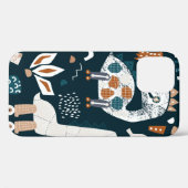 手描き恐竜の子どもじみた継ぎ目のない模様 Case-Mate iPhoneケース (裏面 (横))