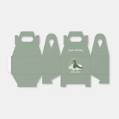 手描き恐竜レインボーバースデーパーティーグリーンF フェイバーボックス (折り畳みなし)