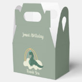 手描き恐竜レインボーバースデーパーティーグリーンF フェイバーボックス (オープン)