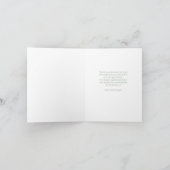 手描き悔やみや弔慰メモリアルありがとう写真 サンキューカード (内部)