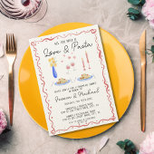 手描き愛とパスタリハーサルイタリアンディナー 招待状