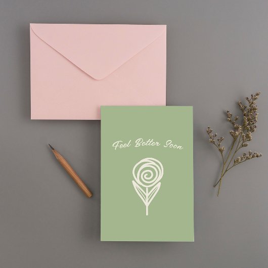 手描き感じき – 早く回復 サンキューカード