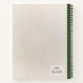 手描き成長レモン組成パーソナライズされた物 ノートブック (裏面)