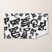 手描き手ユニークタオルやる気を起こさせる ハンドタオル (ハンドタオル)