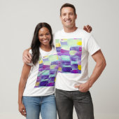 手描き抽象アートの背景 Tシャツ (ユニセックス)