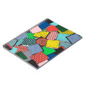 手描き抽象ブロックテクスチャ ノートブック (左側)