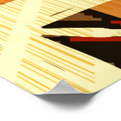 手描き抽象芸術イラストレーション先住民American s ポスター (角)