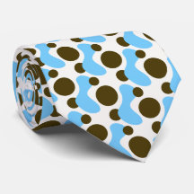 手描き抽象芸術オーガニック形ネクタイ