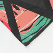 手描き抽象芸術スイカ模様 フリースブランケット (角)