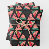 手描き抽象芸術スイカ模様 ラッピングペーパーシート (インサイチュ)