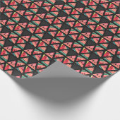 手描き抽象芸術スイカ模様 ラッピングペーパー (角)