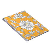 手描き抽象芸術庭花。輪郭描画 ノートブック (右側)