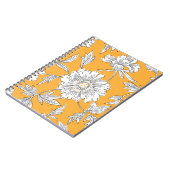 手描き抽象芸術庭花。輪郭描画 ノートブック (左側)