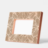 手描き抽象芸術花柄 レーザー彫刻フレーム (左)