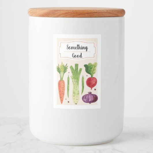 手描き新鮮野菜III食品ラベル フードラベル (正面)