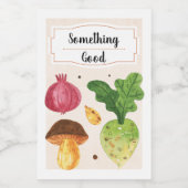 手描き新鮮野菜IV食品ラベル フードラベル (シングルラベル)